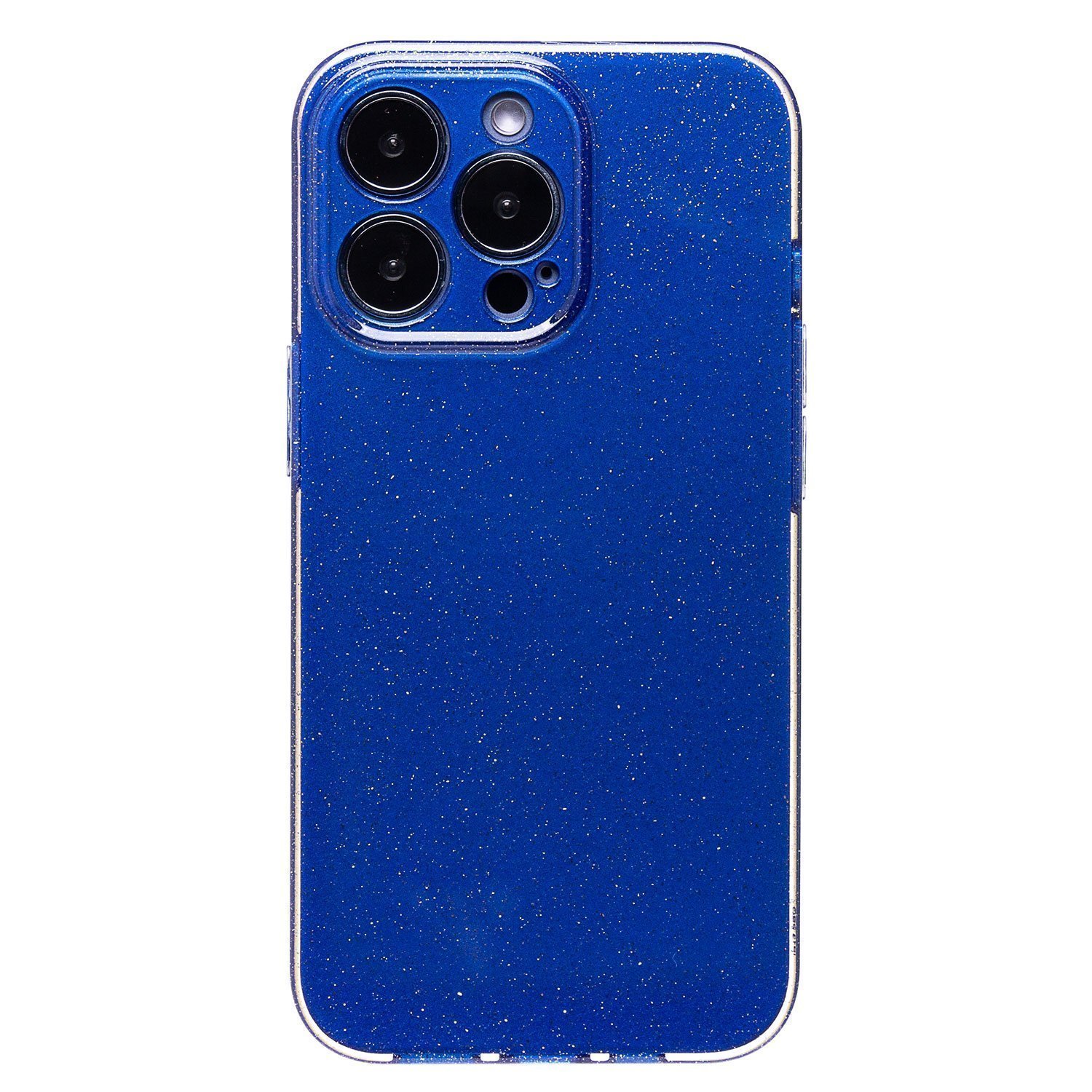 

Чехол iPhone 13 Pro силиконовый с блестками 3 <синий>