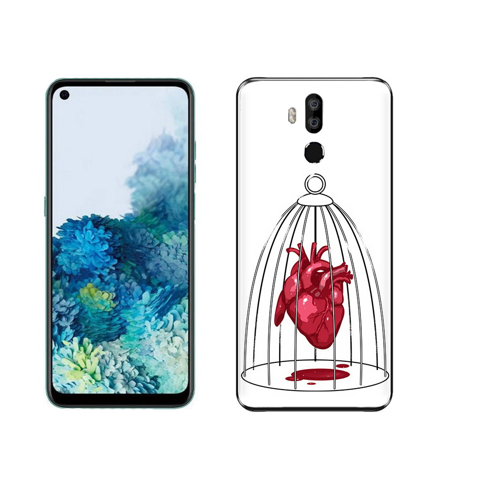 

Чехол MyPads Tocco для Oukitel K9 сердце в клетке, Прозрачный, Tocco