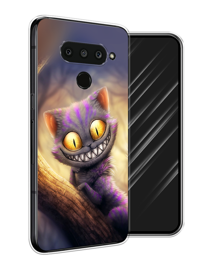 

Чехол Awog на LG V50 ThinQ "Cheshire Cat", Фиолетовый;желтый, 83850-1