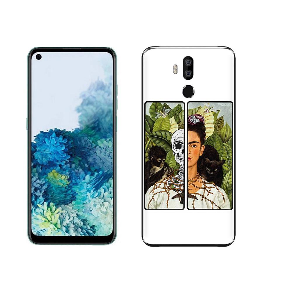 

Чехол MyPads Tocco для Oukitel K9 сдвоенная картинка девушка скелет, Прозрачный, Tocco