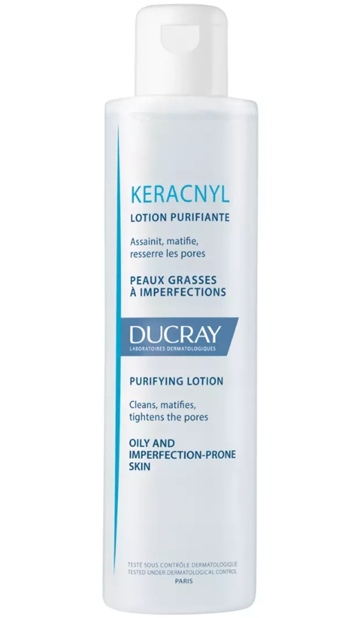 Лосьон для лица Ducray Keracnyl Lotion Purifiante очищающий, для жирной кожи, 200 мл ducray очищающий лосьон keracnyl