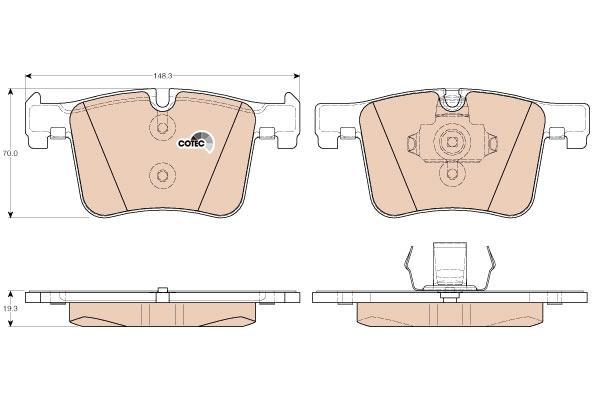 

Комплект передних тормозных колодок TRW/Lucas GDB1942 Bmw 1 F20/3 F30/X3 F25