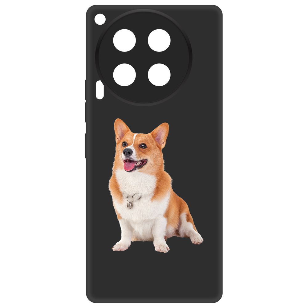 

Чехол-накладка Krutoff Soft Case Корги для TECNO Camon 30 черный