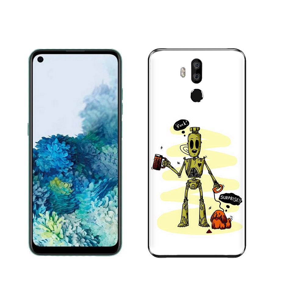 

Чехол MyPads Tocco для Oukitel K9 прикольный робот, Прозрачный, Tocco