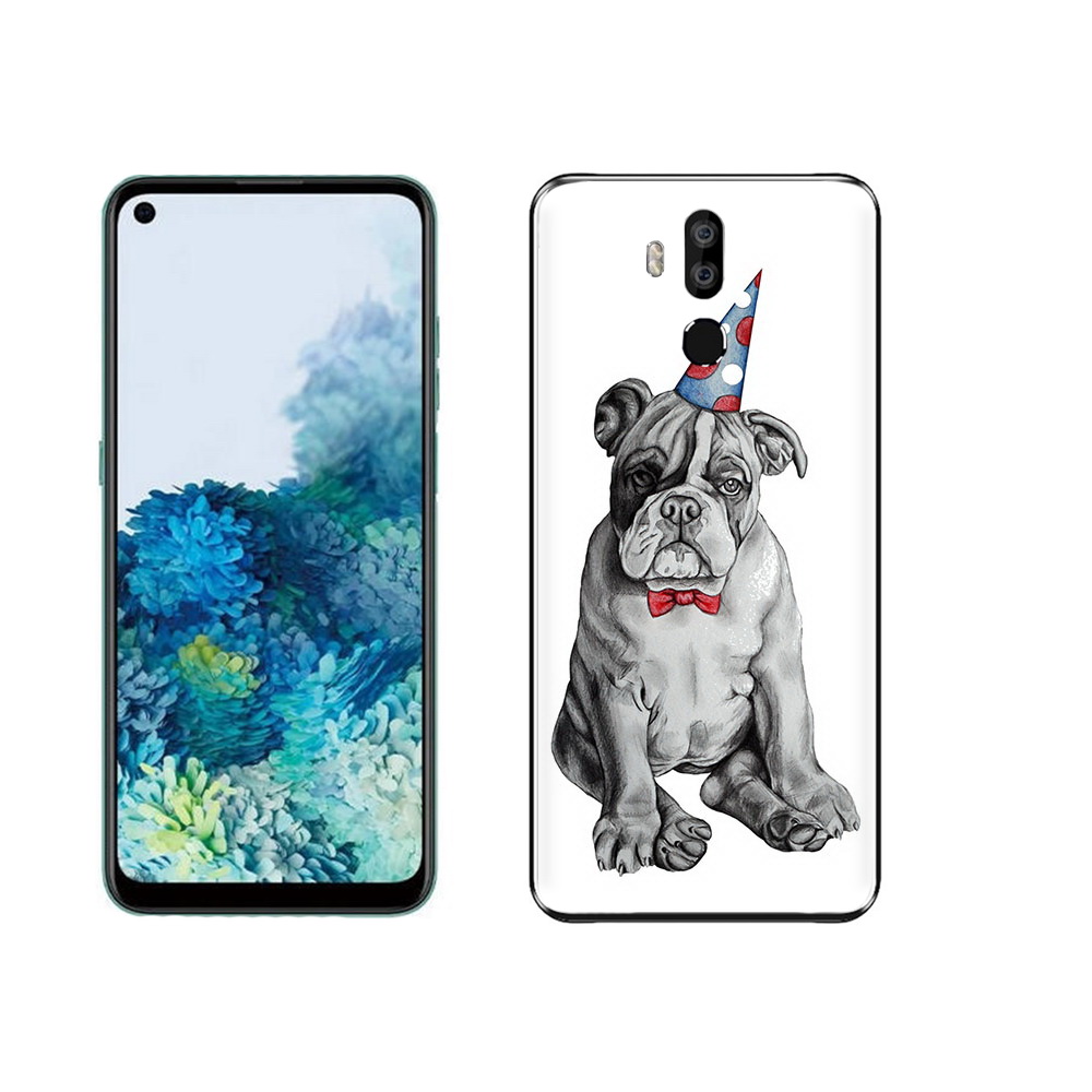 

Чехол MyPads Tocco для Oukitel K9 праздничный щенок, Прозрачный, Tocco