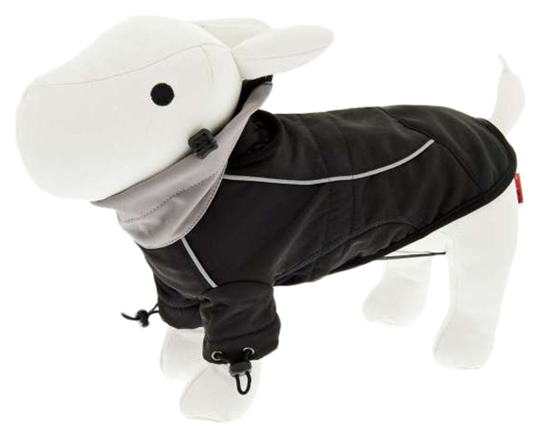 фото Куртка для собак ferribiella одежда торонто, унисекс, черный, 33, длина спины 33 см