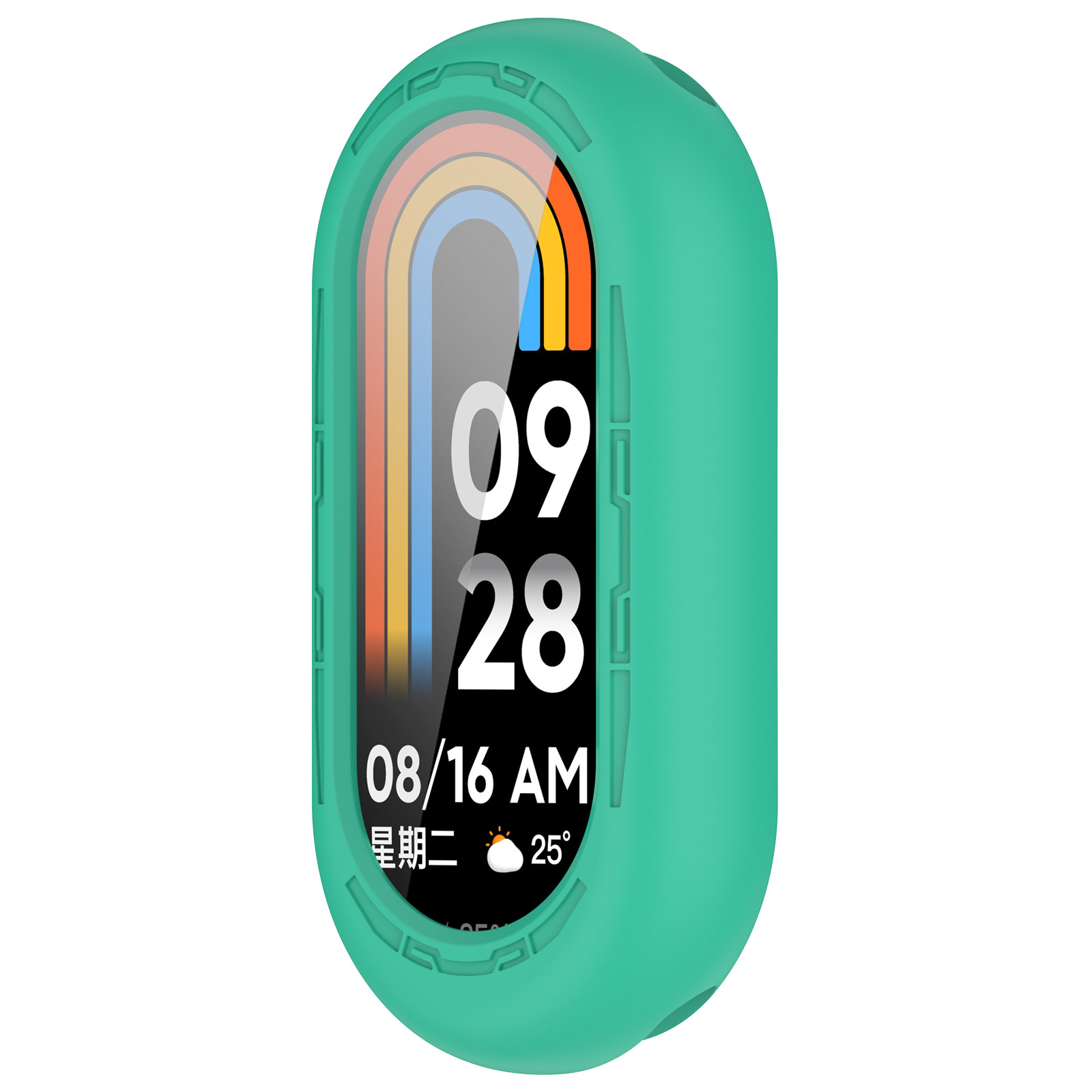 Защитный силиконовый чехол для Xiaomi Mi Band 8, бирюзовый