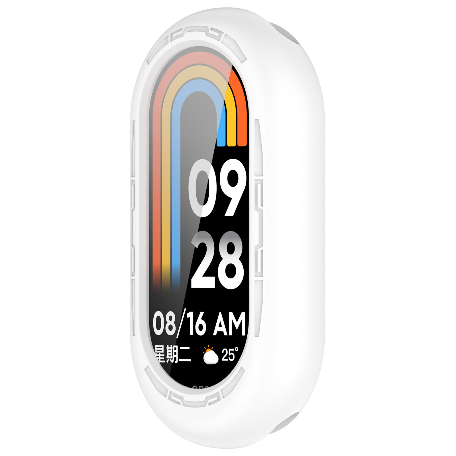 Защитный силиконовый чехол для Xiaomi Mi Band 8, белый