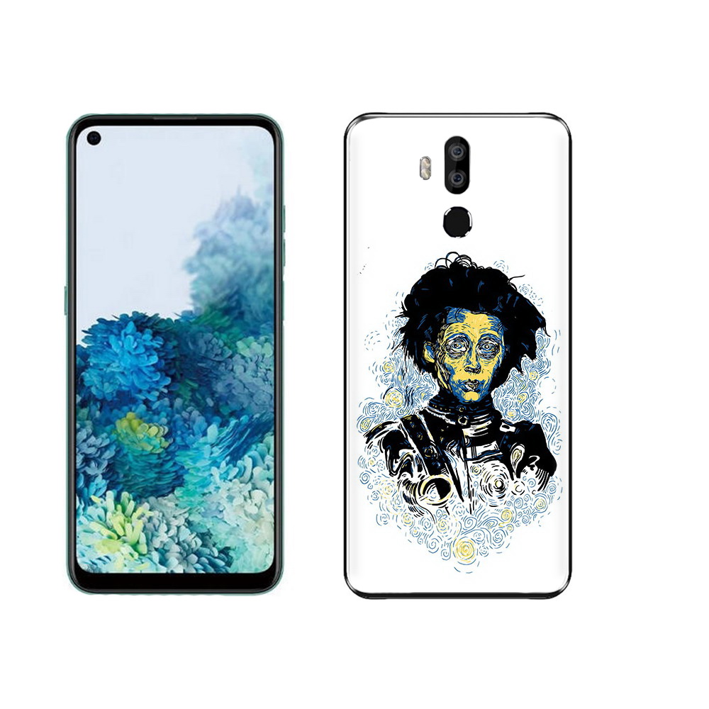 

Чехол MyPads Tocco для Oukitel K9 парень черно-белый абстракция, Прозрачный, Tocco