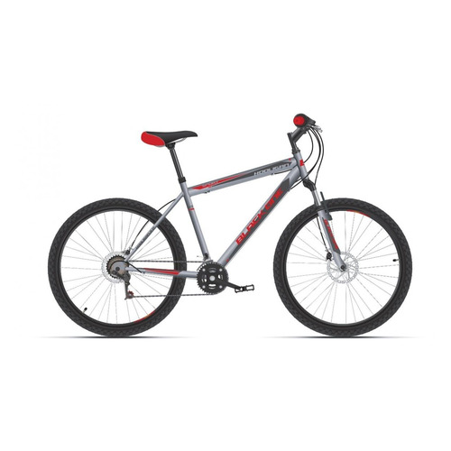 

Велосипед BLACK ONE Hooligan 26 D (2021), горный (взрослый), рама 18", колеса 26", серый/к
