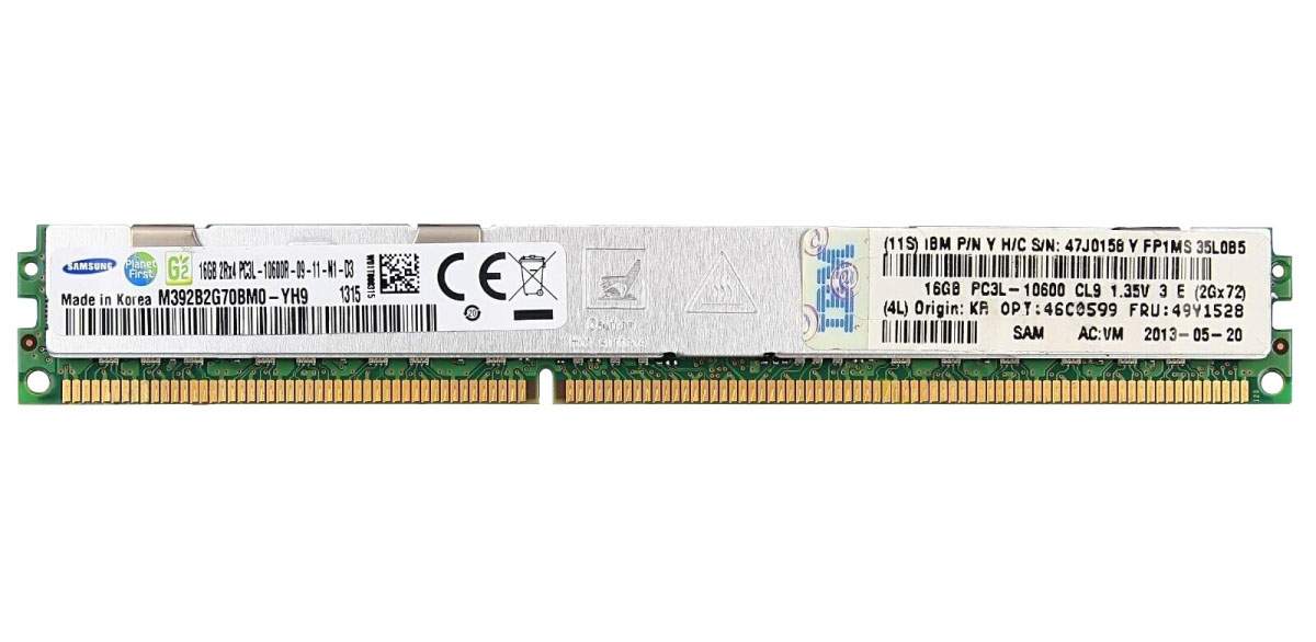 

Оперативная память IBM 47J0158 (213254) DDR3 1x16Gb 1333MHz, 47J0158