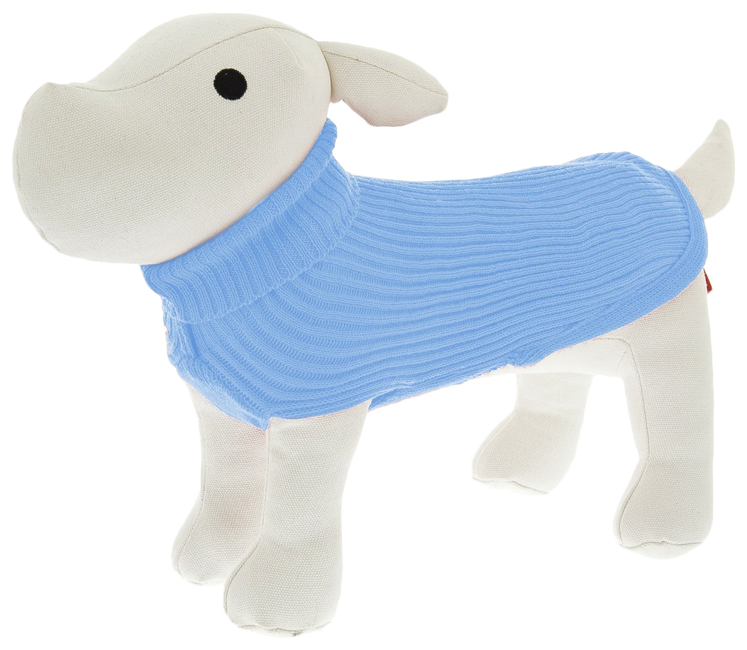 Свитер для собак Ferribiella одежда Белла, мужской, голубой, 19, длина спины 19 см