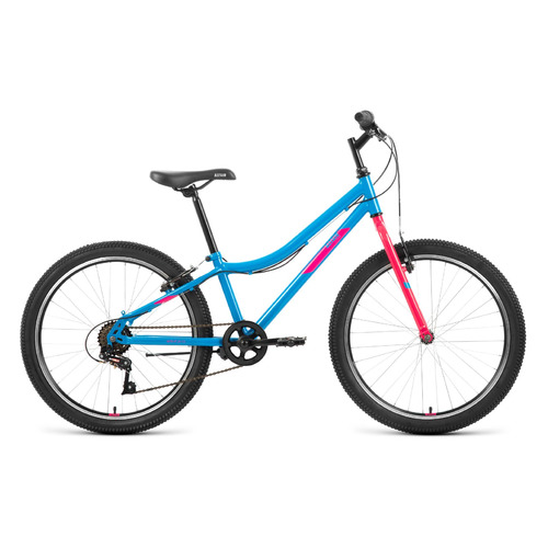 

Велосипед ALTAIR MTB HT 24 1.0 (2022), горный (подростковый), рама 12", колеса 24", голубо