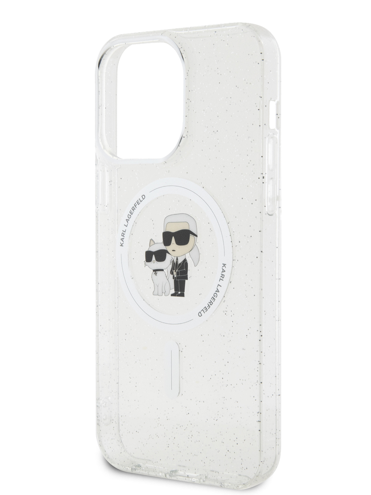 Чехол Karl Lagerfeld для iPhone 14 Pro Max с MagSafe NFT Karl & Choupette Hard Glitter