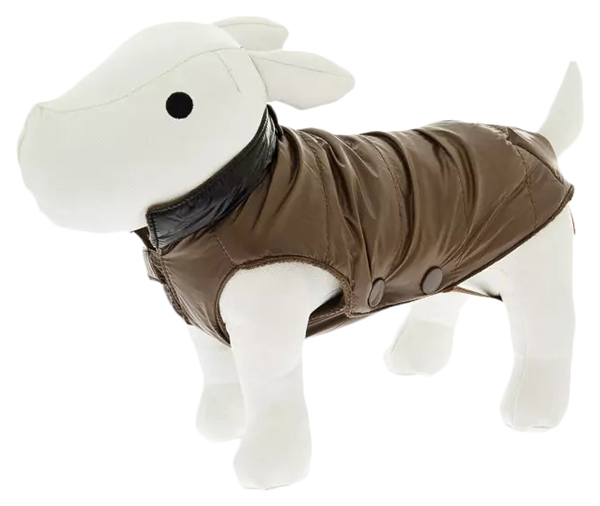 фото Жилет для собак ferribiella одежда аспен, унисекс, коричневый, 24, длина спины 24 см