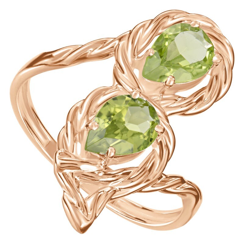 

Кольцо из серебра с хризолитом р. LAZURIT-ONLINE 808402, 808402