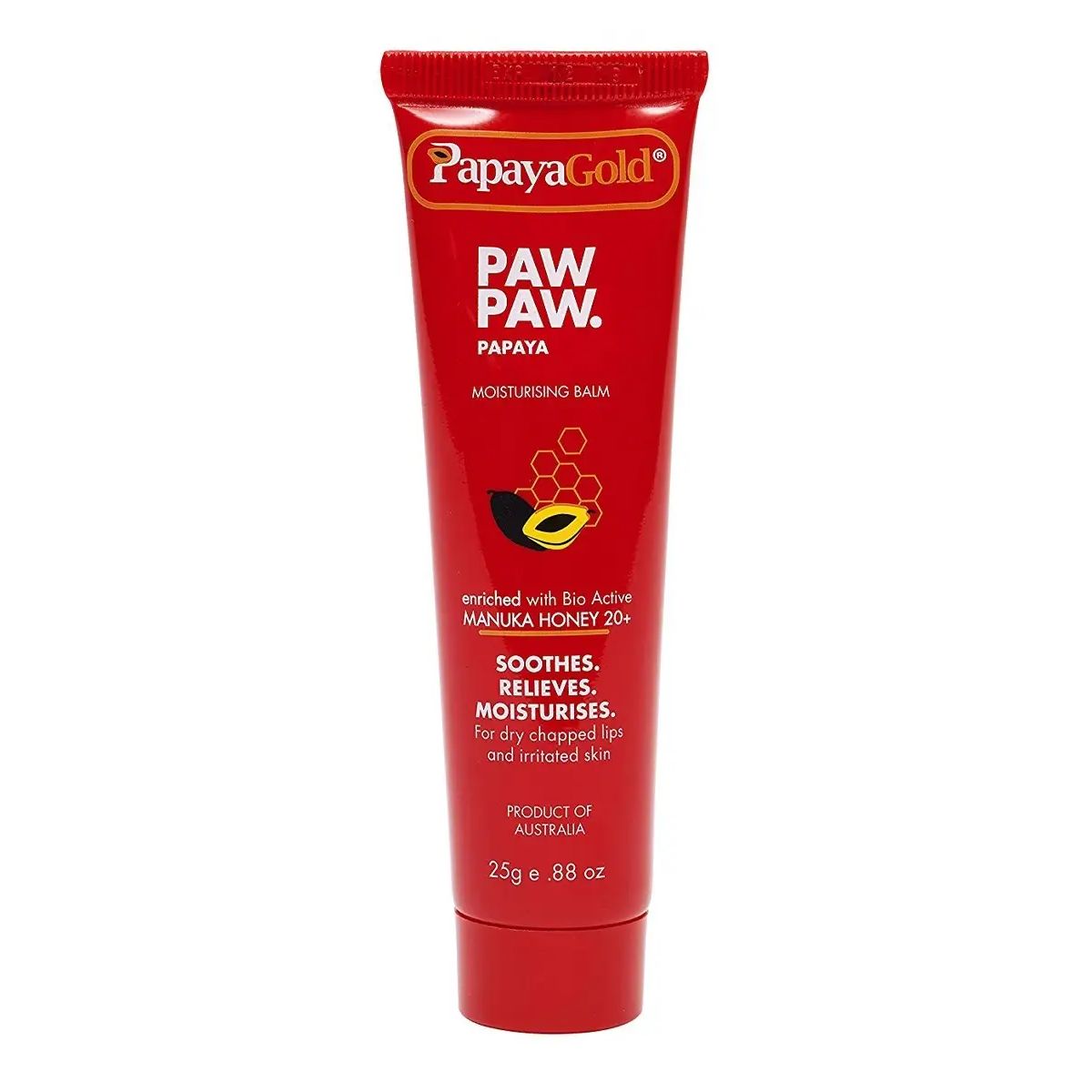 Бальзам для губ Papaya Gold Paw Paw Moisturising Balm 25 г масло для тела dr sea anti aging papaya