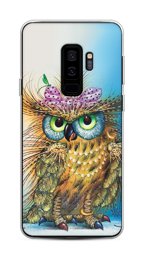 

Чехол на Samsung Galaxy S9 Plus "Модная сова", Коричневый;голубой, 25850-1