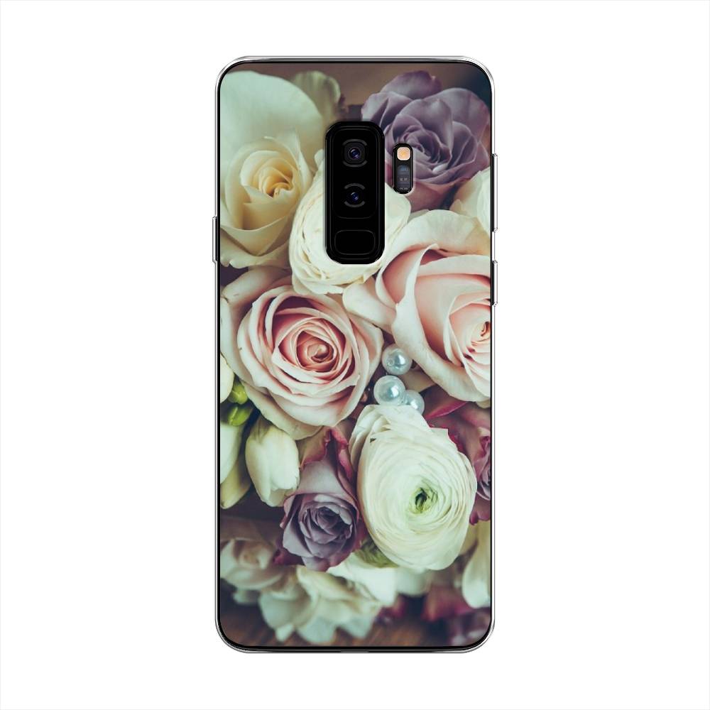 

Чехол на Samsung Galaxy S9 Plus "Свадебный букет", Белый;фиолетовый, 25850-2