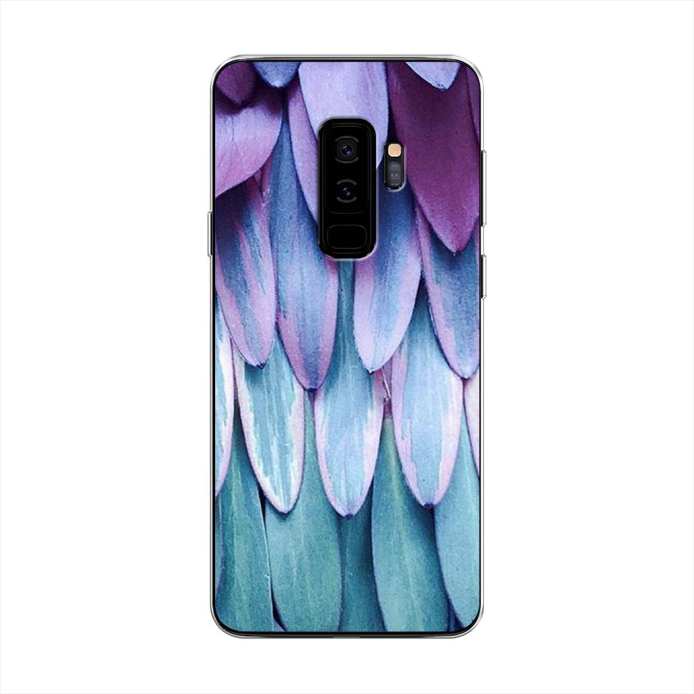 

Чехол на Samsung Galaxy S9 Plus "Синее перо", Фиолетовый;голубой, 25850-3