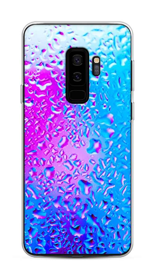 

Чехол на Samsung Galaxy S9 Plus "Капли на стекле", Голубой;розовый, 25850-3