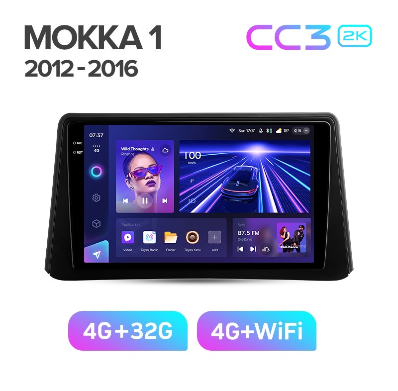 Магнитола TEYES OPEL MOKKA 2012-2016 г CC3 2K 432ГБ 3389000₽