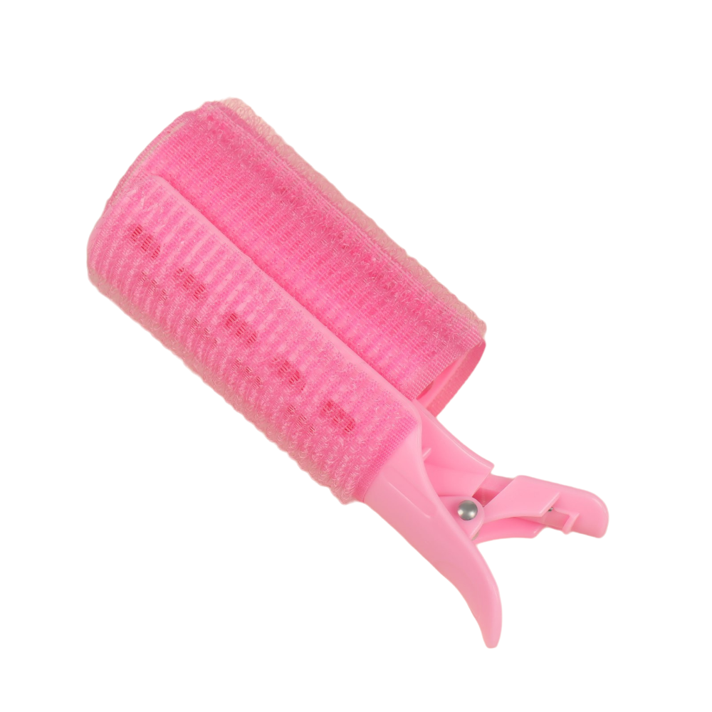 Бигуди для чёлки, с зажимом, d = 3,5 см, 11 см, цвет розовый 7292858 декор для творчества пластик розовый зайка с сердечком 3х1 см