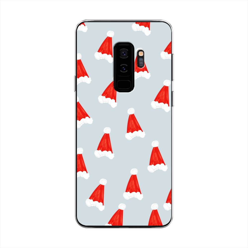 

Чехол на Samsung Galaxy S9 Plus "Новогодние шапочки", Белый;красный;серый, 25850-5