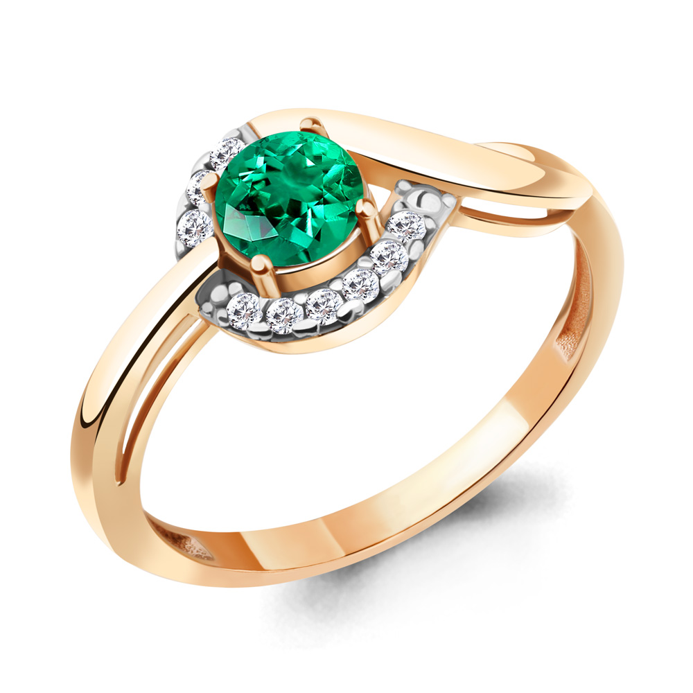 

Кольцо из серебра с фианитом Aquamarine Aquamarine 67478АГ_925_з р. 20, 67478АГ_925_з