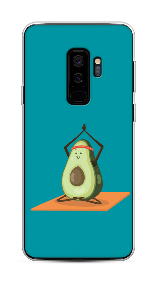 

Чехол на Samsung Galaxy S9 Plus "Расслабься с авокадо", Голубой, 25850-6