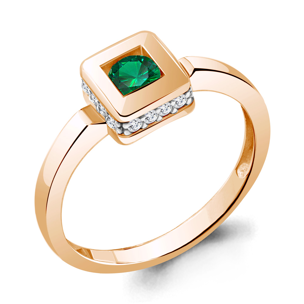 

Кольцо из серебра с фианитом Aquamarine Aquamarine 67477АГ_925_з р. 20, 67477АГ_925_з