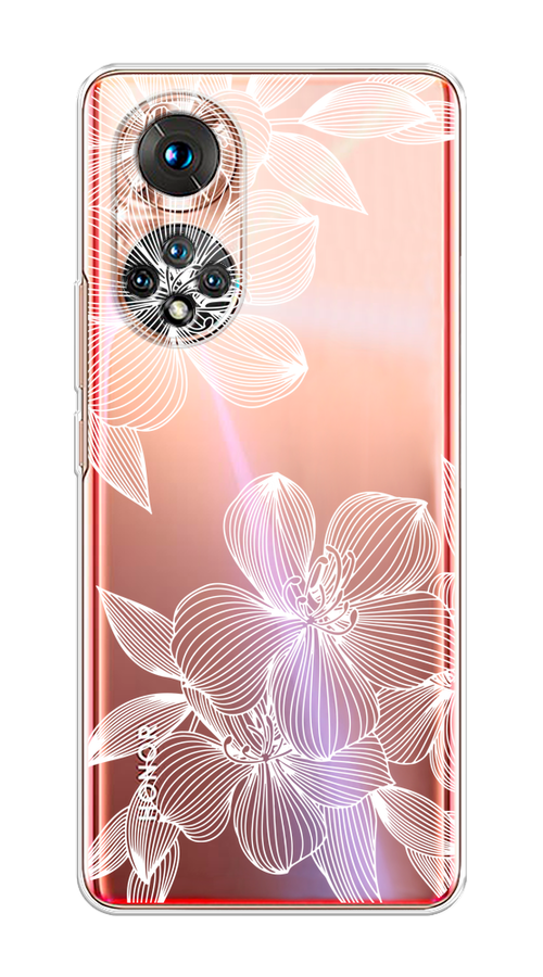 

Чехол на Huawei Honor 50/Nova 9 "Крокус", Белый;прозрачный, 6106150-1