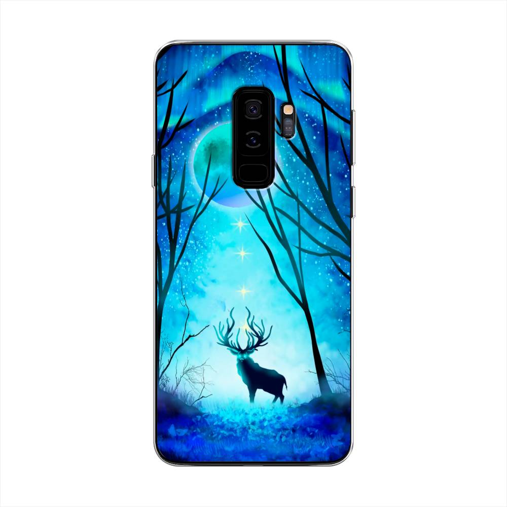 фото Чехол на samsung galaxy s9 plus "олень северное сияние" case place