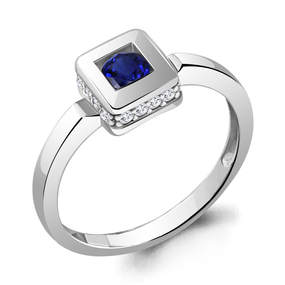 

Кольцо из серебра с фианитом Aquamarine Aquamarine 67477АБ_925_р р. 18,5, 67477АБ_925_р