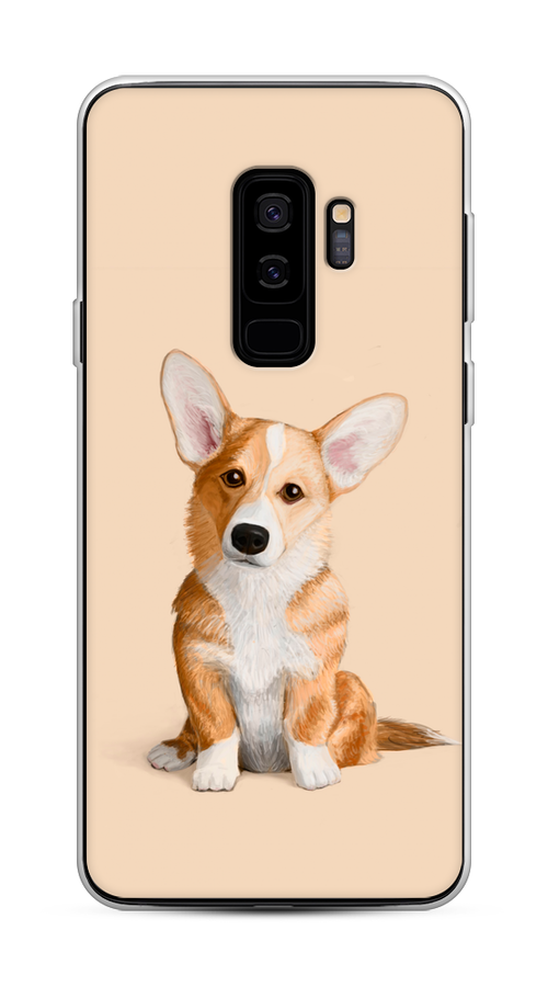 

Чехол на Samsung Galaxy S9 Plus "Грустный Корги", Коричневый;бежевый, 25850-1