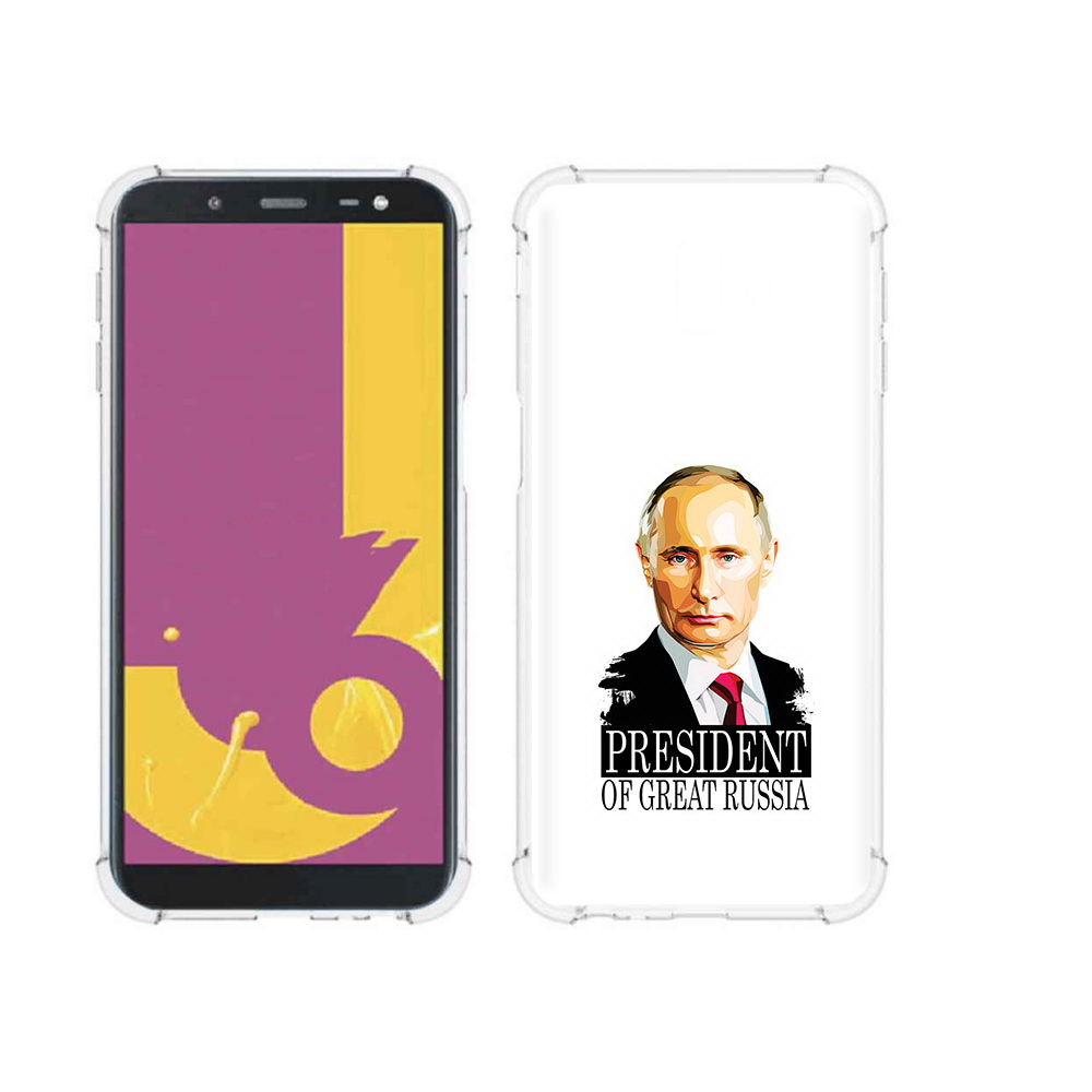 

Чехол MyPads Tocco для Samsung Galaxy J6+ (2018) Володька (PT119175.557.50), Прозрачный, Tocco