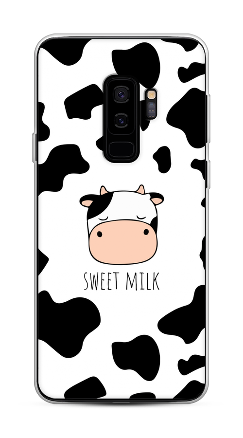 

Чехол на Samsung Galaxy S9 Plus "Sweet milk", Розовый;белый;черный, 25850-1