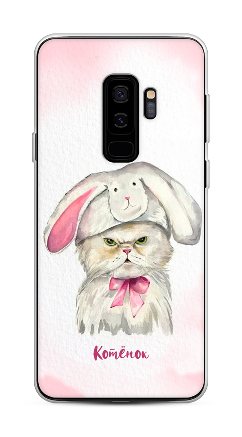 

Чехол на Samsung Galaxy S9 Plus "Мой котёнок", Розовый;серый, 25850-1