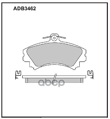 Колодки Тормозные Дисковые | Перед | Adb3462 Nsin0006137548 ALLIED NIPPON арт. ADB3462