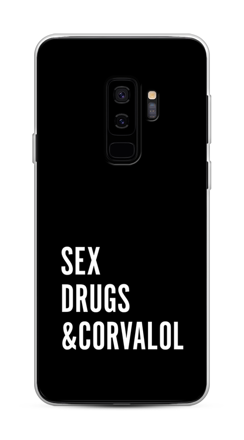 

Чехол на Samsung Galaxy S9 Plus "Corvalol", Черный;серый;белый, 25850-6
