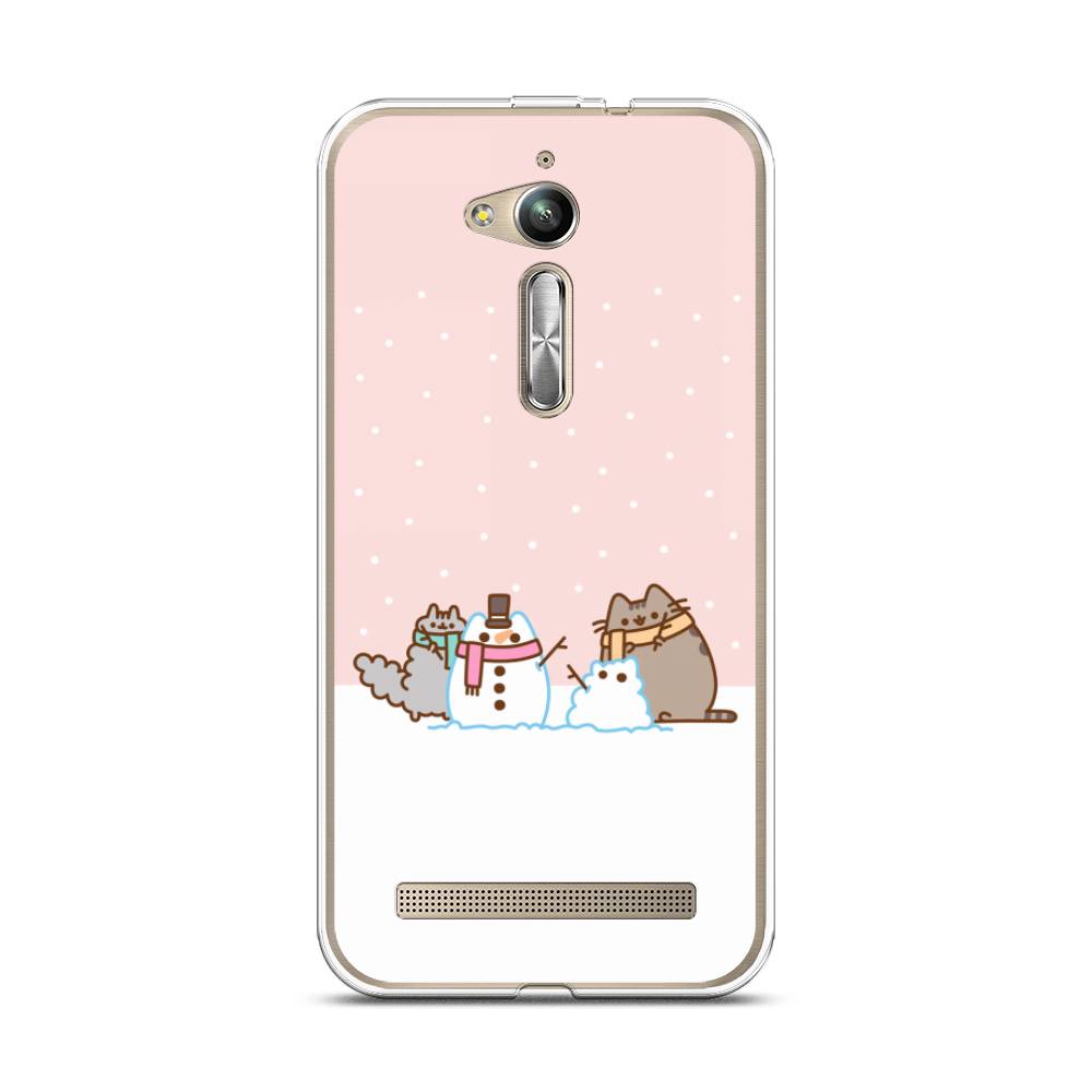 

Чехол на Asus Zenfone GO ZB500KG/500KL "Котики в снегу", 42250-5
