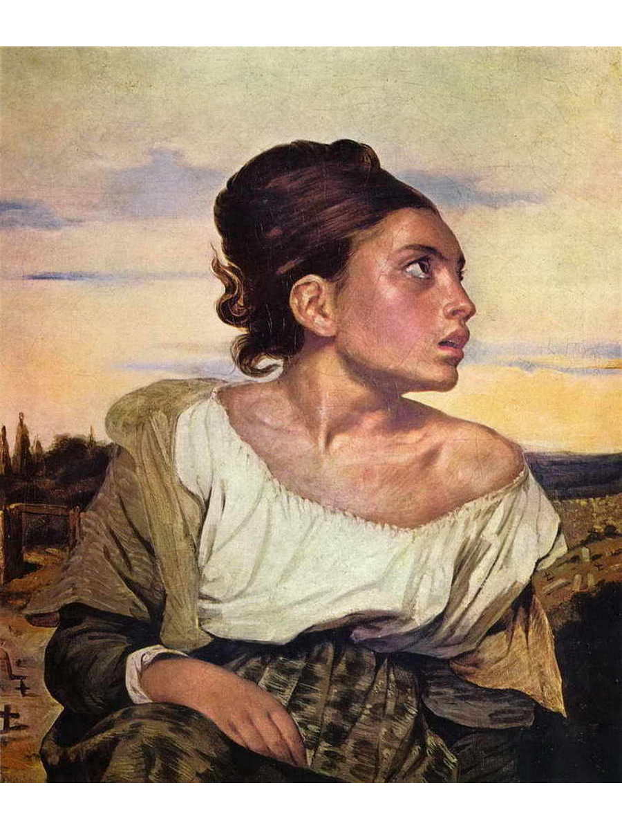 

Постер DRABS A2 Делакруа Эжен 1798 - 1863 Сирота на кладбище
