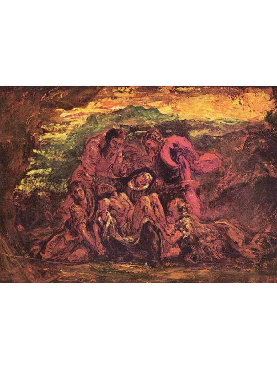 

Постер DRABS A2 Делакруа Эжен 1798 - 1863 Пьета эскиз