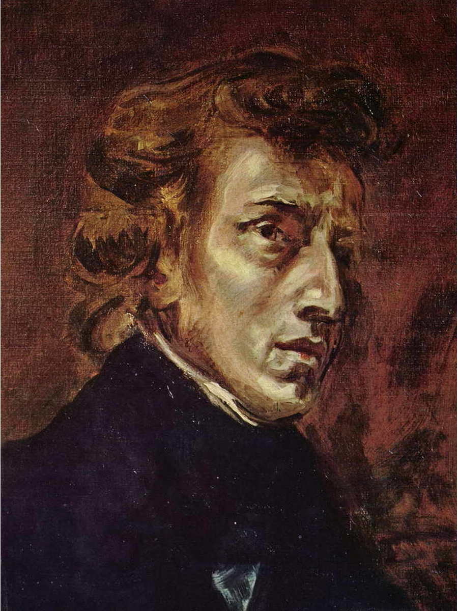 

Постер DRABS A2 Делакруа Эжен 1798 - 1863 Портрет Фредерика Шопена