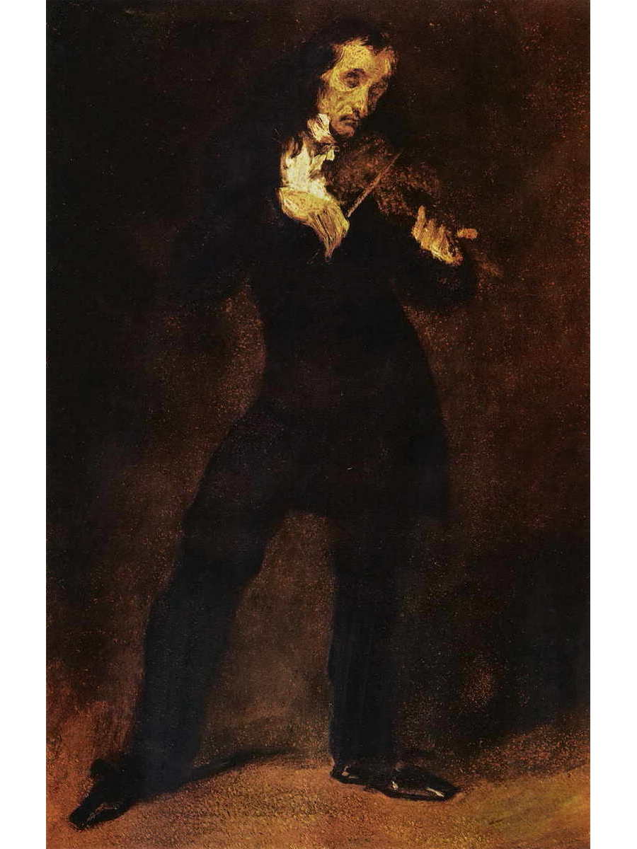 

Постер DRABS A2 Делакруа Эжен 1798 - 1863 Портрет Паганини