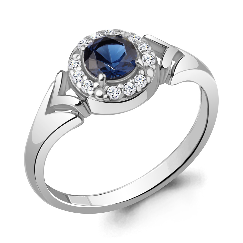 

Кольцо из серебра с фианитом Aquamarine Aquamarine 67476АБ_925_р р, 67476АБ_925_р