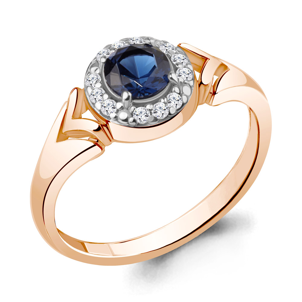 

Кольцо из серебра с фианитом Aquamarine Aquamarine 67476АБ_925_з р, 67476АБ_925_з