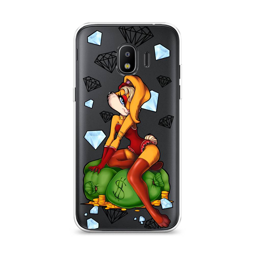 

Чехол на Samsung Galaxy J2 2018 "Лола Банни с бриллиантами", Красный;оранжевый;зеленый, 25650-6