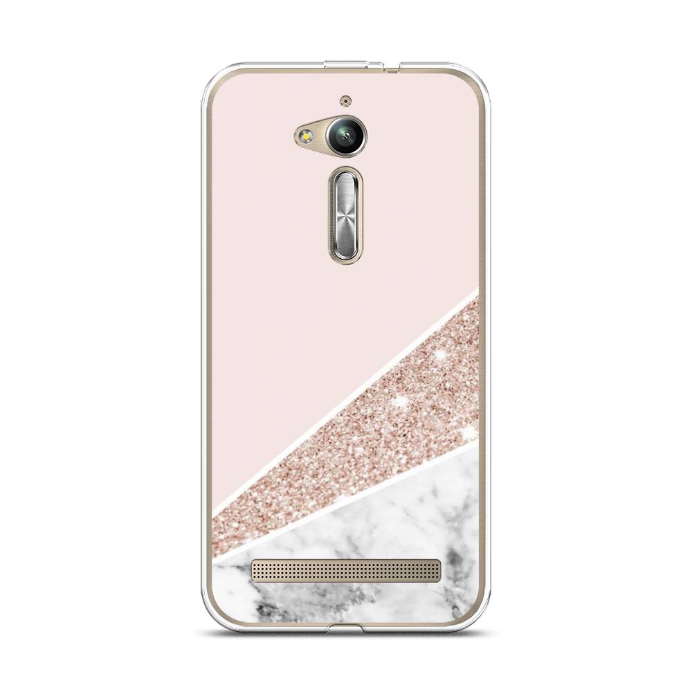 

Чехол на Asus Zenfone GO ZB500KG/500KL "Блестящий розовый мрамор", 42250-3