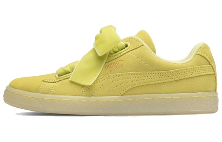 

Кеды унисекс Puma Suede Heart Reset желтые 38 EU, Желтый, Suede Heart Reset